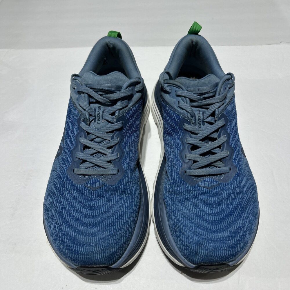 Hoka One Gaviota 5 Wide Shoes Mens Sz 9.5 2E Downpour Thunder Cloud Athletic - Picture 2 of 8